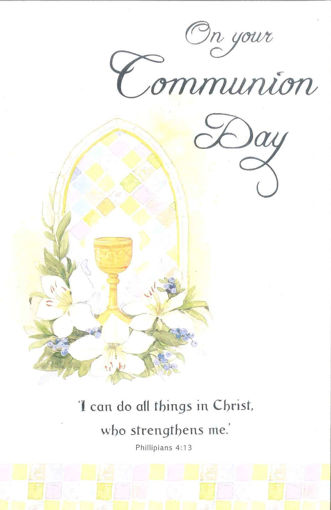 Picture of ON YOUR COMMUNION DAY CARD